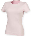 SF Clothing Ladies Feel Good Stretch T-Shirt | Baby Pink