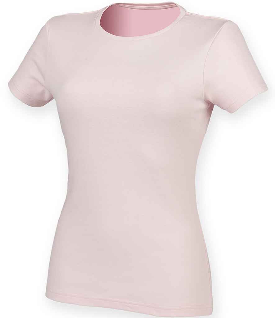 SF Clothing Ladies Feel Good Stretch T-Shirt | Baby Pink
