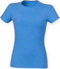 SF Clothing Ladies Feel Good Stretch T-Shirt | Heather Blue