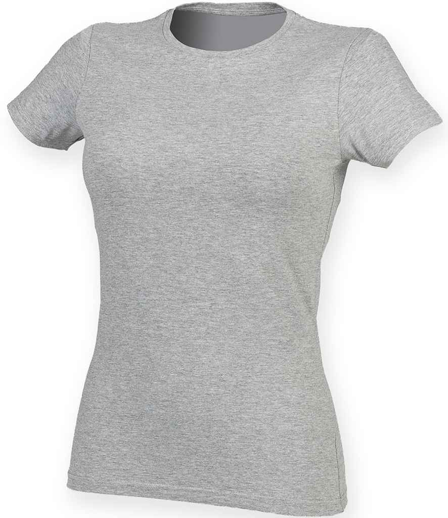 SF Clothing Ladies Feel Good Stretch T-Shirt | Heather Grey