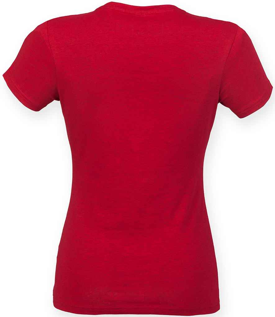 SF Clothing Ladies Feel Good Stretch T-Shirt | Heather Red