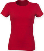 SF Clothing Ladies Feel Good Stretch T-Shirt | Heather Red