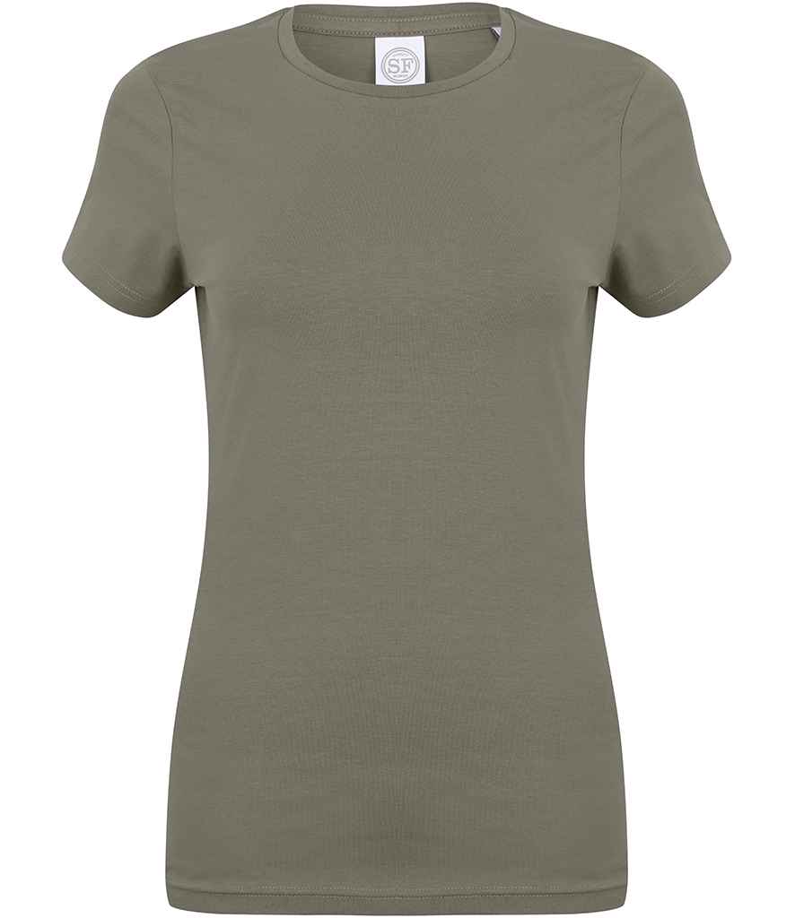 SF Clothing Ladies Feel Good Stretch T-Shirt | Khaki