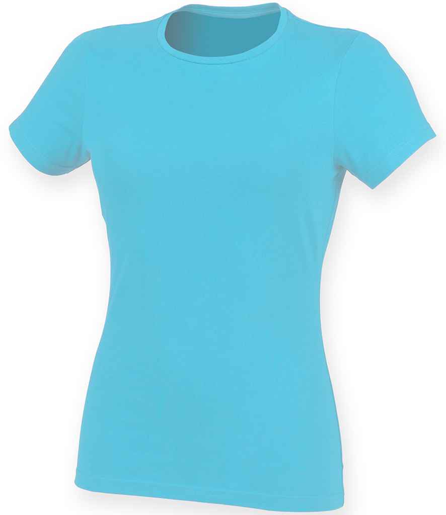 SF Clothing Ladies Feel Good Stretch T-Shirt | Surf Blue