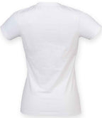 SF Clothing Ladies Feel Good Stretch V Neck T-Shirt | White