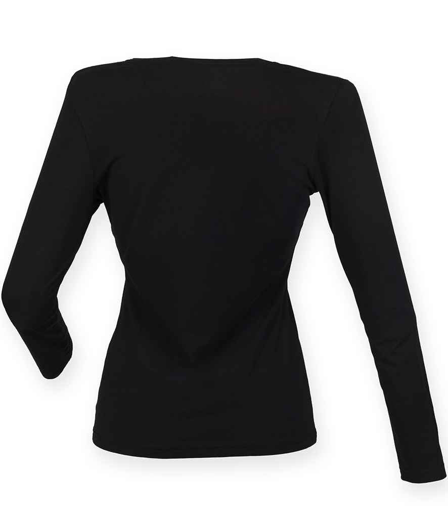 SF Clothing Ladies Feel Good Long Sleeve Stretch T-Shirt | Black