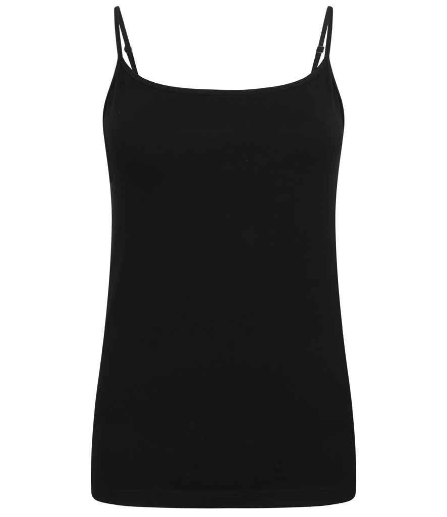 SF Clothing Ladies Feel Good Stretch Spaghetti Vest | Black