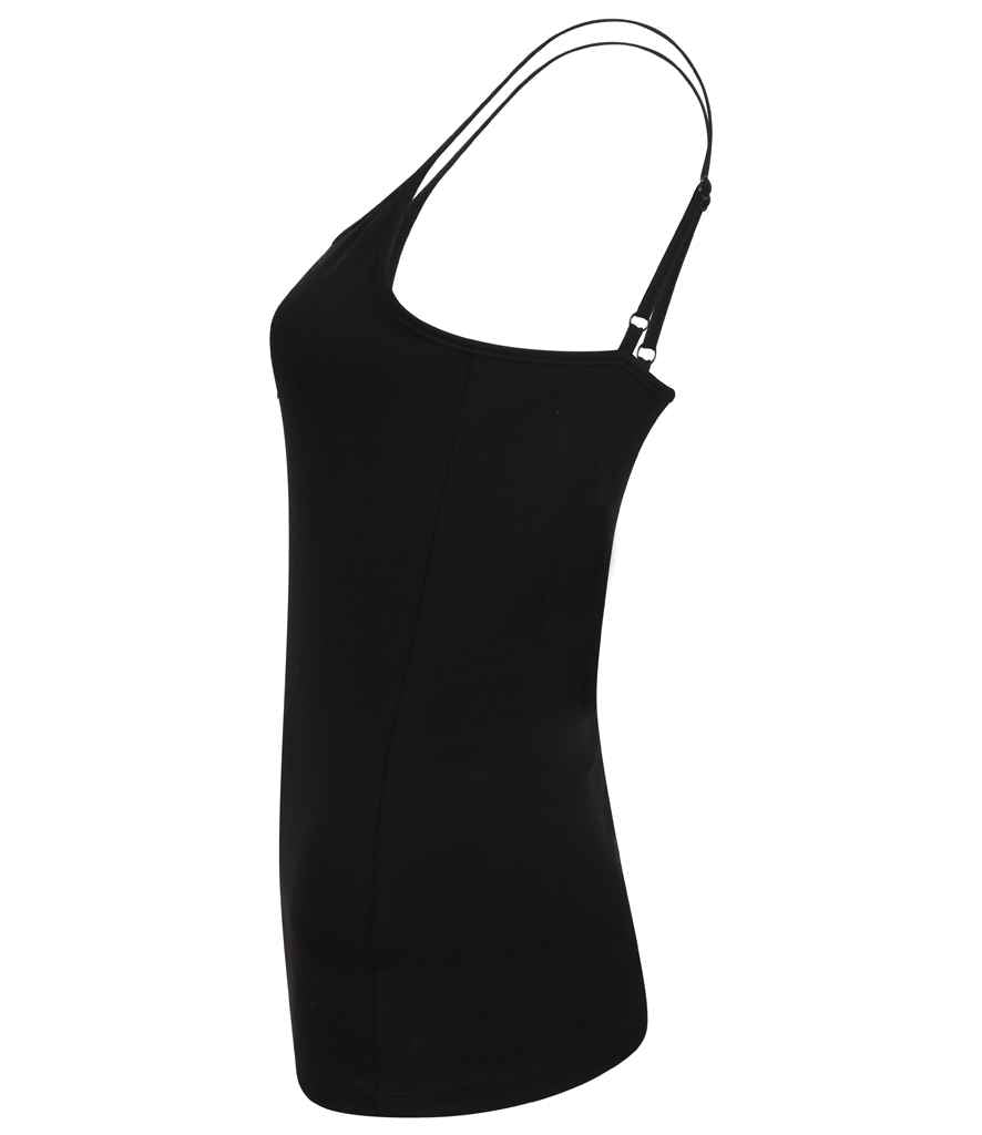 SF Clothing Ladies Feel Good Stretch Spaghetti Vest | Black
