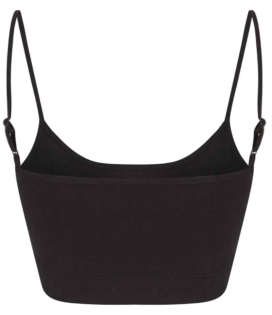 SF Clothing Ladies Sustainable Fashion Cropped Cami Vest Top | Black