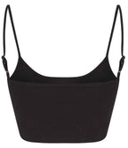 SF Clothing Ladies Sustainable Fashion Cropped Cami Vest Top | Black