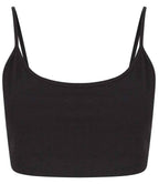 SF Clothing Ladies Sustainable Fashion Cropped Cami Vest Top | Black