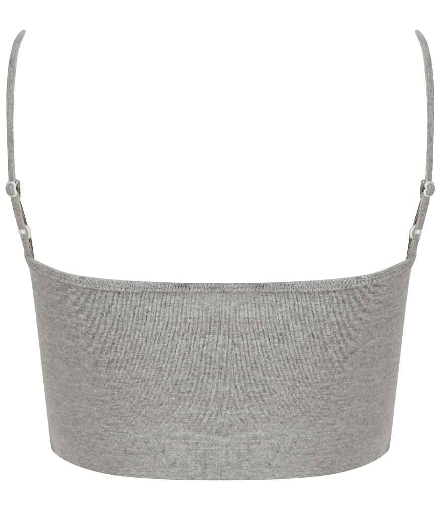 SF Clothing Ladies Sustainable Fashion Cropped Cami Vest Top | Heather Grey