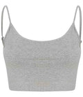 SF Clothing Ladies Sustainable Fashion Cropped Cami Vest Top | Heather Grey
