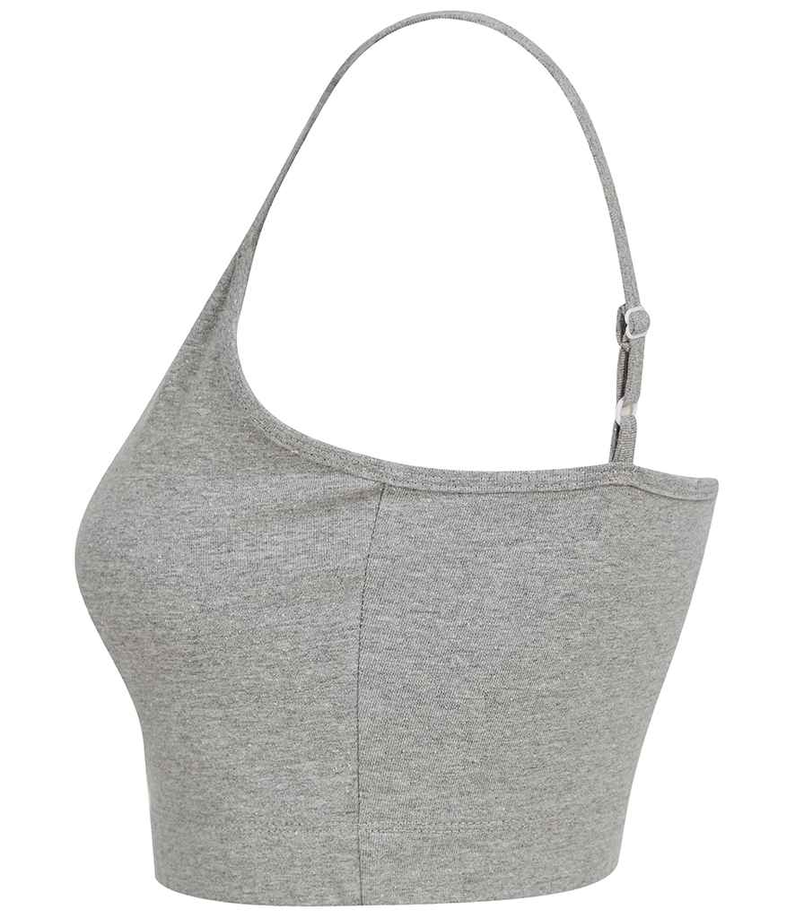 SF Clothing Ladies Sustainable Fashion Cropped Cami Vest Top | Heather Grey