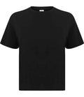 SF Clothing Ladies Cropped Boxy T-Shirt | Black
