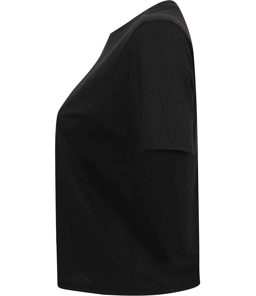 SF Clothing Ladies Cropped Boxy T-Shirt | Black