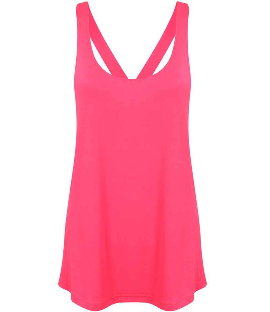 SF Clothing Ladies Fashion Workout Vest | Neon Pink