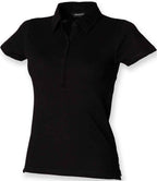 SF Clothing Ladies Stretch Piqué Polo Shirt | Black