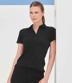 SF Clothing Ladies Stretch Piqué Polo Shirt | Black