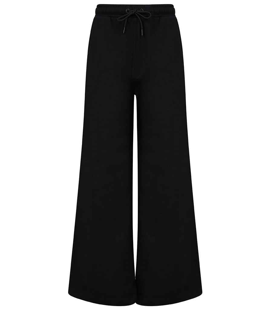 SF Clothing Ladies Sustainable Fashion Wide Leg Joggers | Black