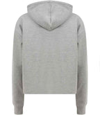 SF Clothing Ladies Cropped Slounge Hoodie | Heather Grey