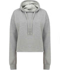 SF Clothing Ladies Cropped Slounge Hoodie | Heather Grey