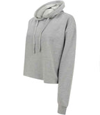 SF Clothing Ladies Cropped Slounge Hoodie | Heather Grey