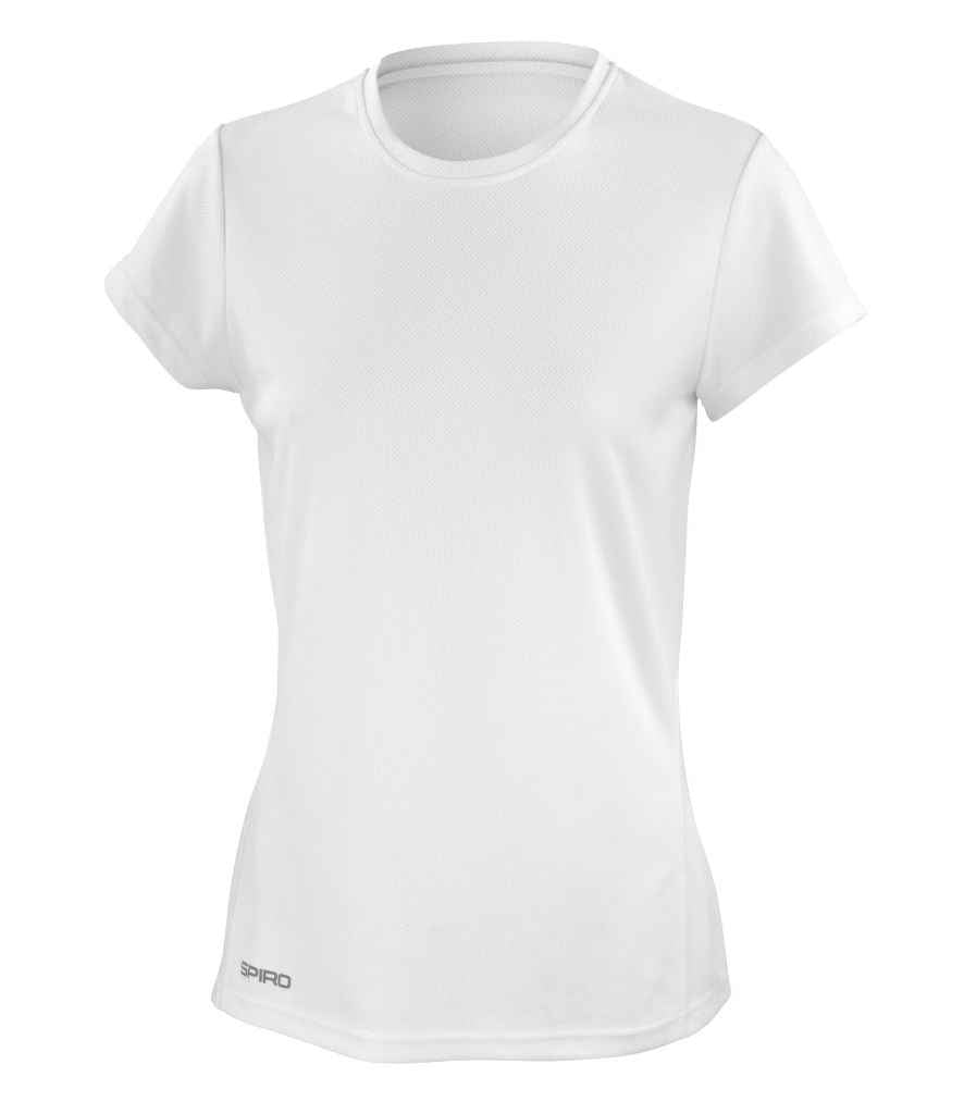 Spiro Ladies Quick Dry Performance T-Shirt | White