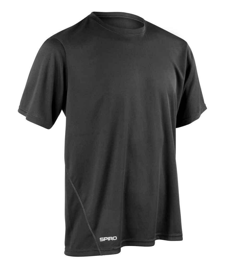 Spiro Quick Dry Performance T-Shirt | Black