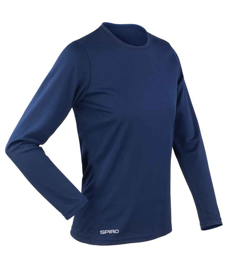 Spiro Ladies Performance Long Sleeve T-Shirt | Navy