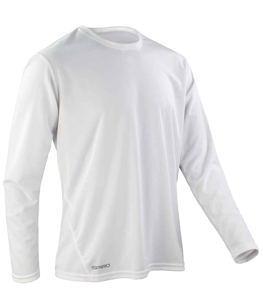 Spiro Performance Long Sleeve T-Shirt | White