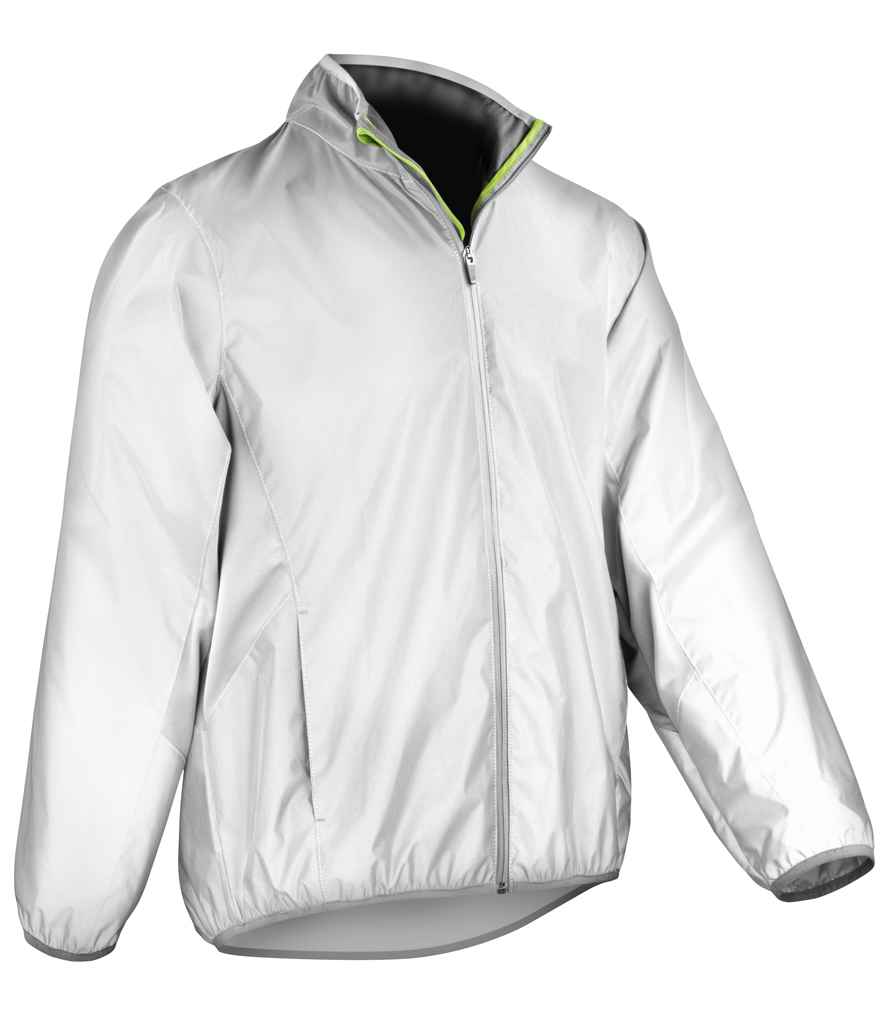 Spiro Luxe Reflective Hi-Vis Jacket | Neon White