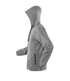 Spiro Ladies Hooded T-Shirt Jacket | Marl Grey