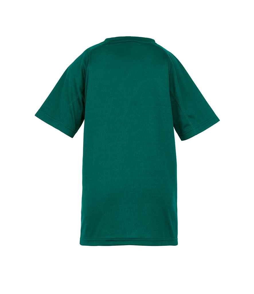 Spiro Kids Impact Performance Aircool T-Shirt | Bottle Green