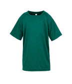 Spiro Kids Impact Performance Aircool T-Shirt | Bottle Green