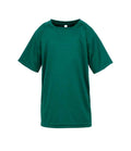 Spiro Kids Impact Performance Aircool T-Shirt | Bottle Green