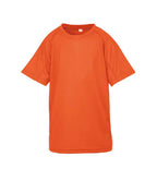 Spiro Kids Impact Performance Aircool T-Shirt | Flo Orange
