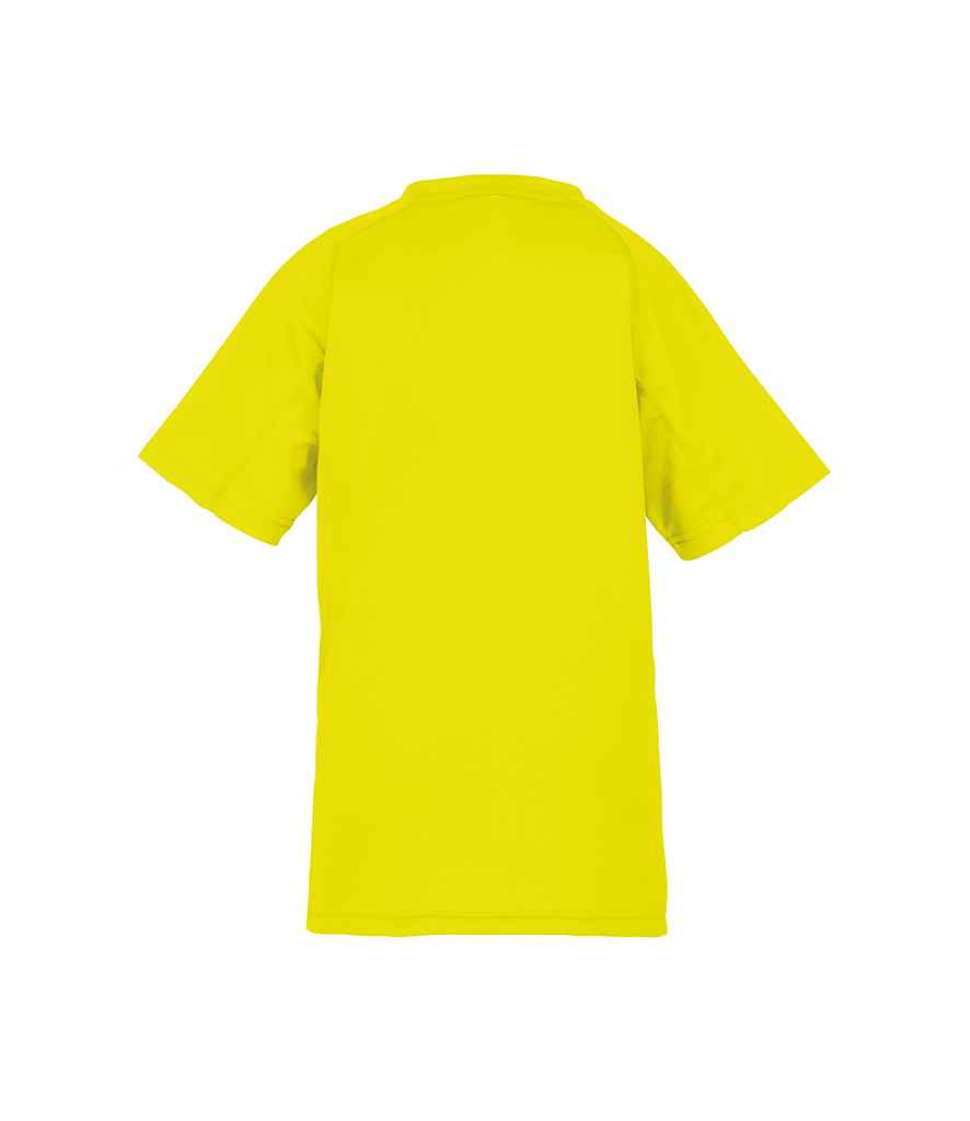 Spiro Kids Impact Performance Aircool T-Shirt | Flo Yellow