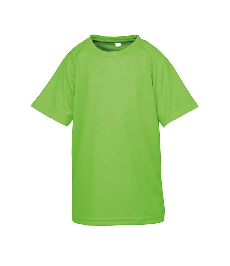 Spiro Kids Impact Performance Aircool T-Shirt | Lime Green