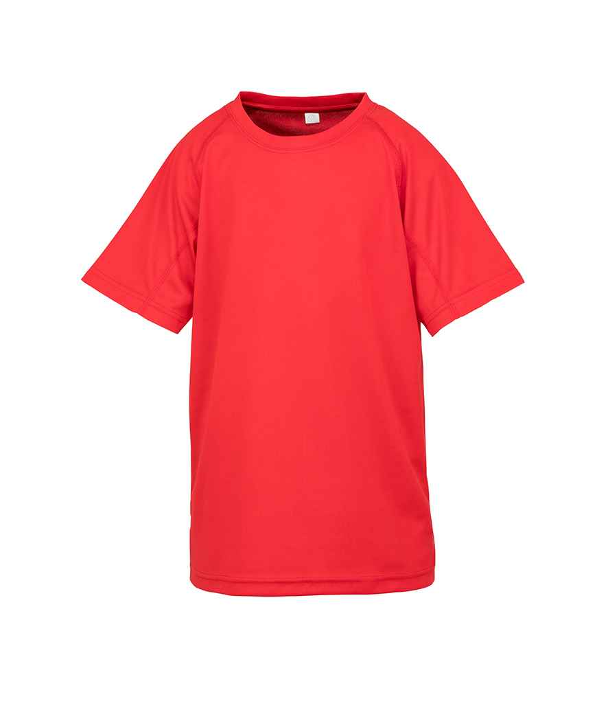 Spiro Kids Impact Performance Aircool T-Shirt | Red