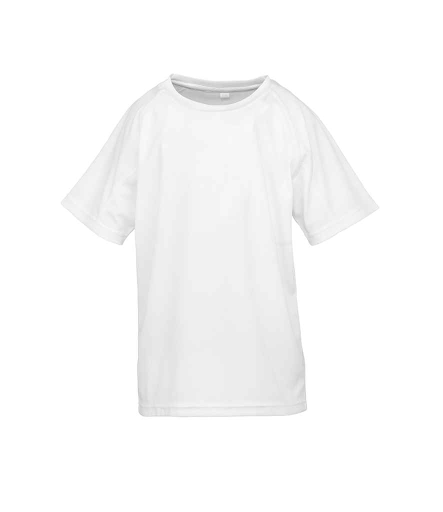 Spiro Kids Impact Performance Aircool T-Shirt | White