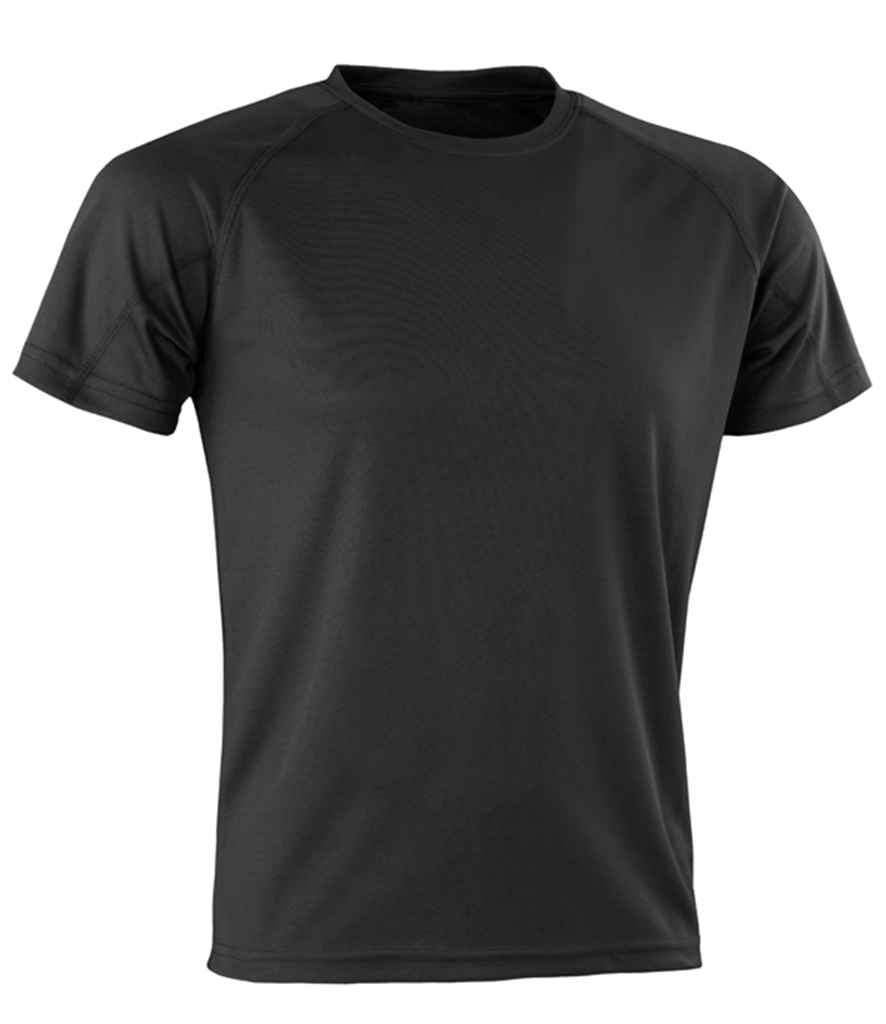 Spiro Impact Performance Aircool T-Shirt | Black