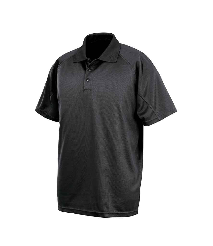 Spiro Impact Performance Aircool Polo Shirt | Black