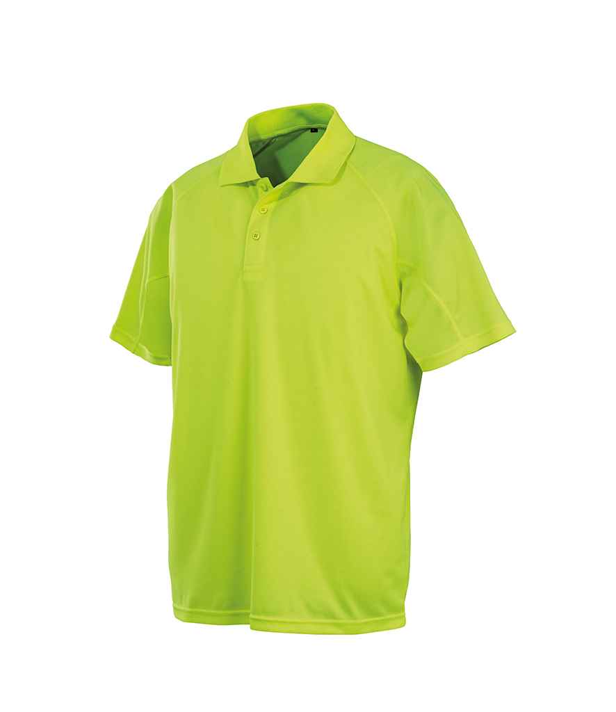 Spiro Impact Performance Aircool Polo Shirt | Flo Yellow