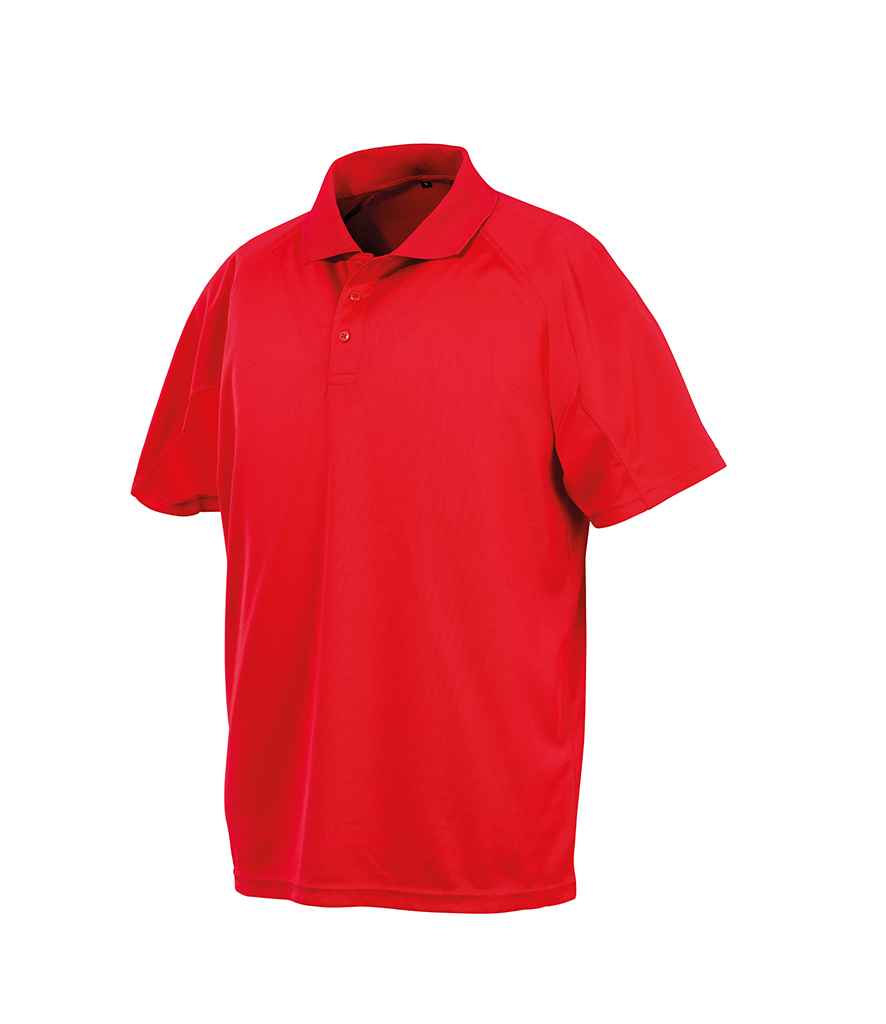 Spiro Impact Performance Aircool Polo Shirt | Red