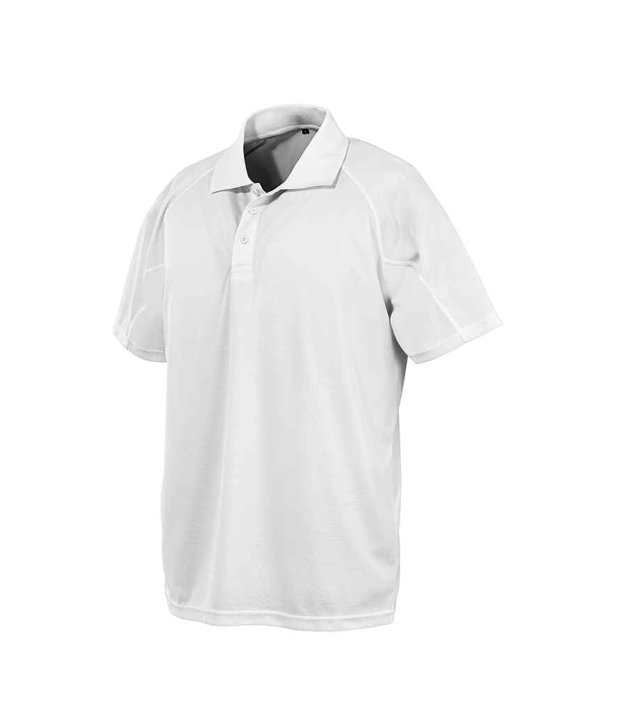 Spiro Impact Performance Aircool Polo Shirt | White