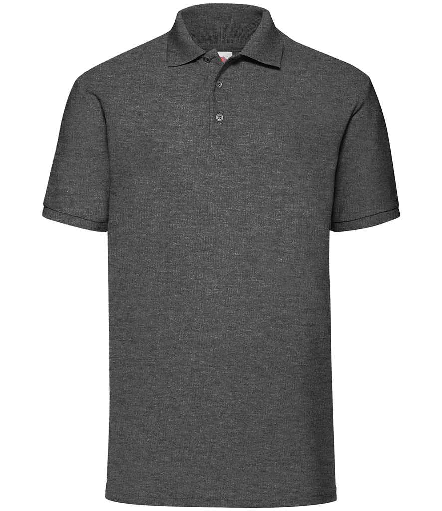 Fruit of the Loom Poly/Cotton Piqué Polo Shirt with Classic Fit and Durable Comfort