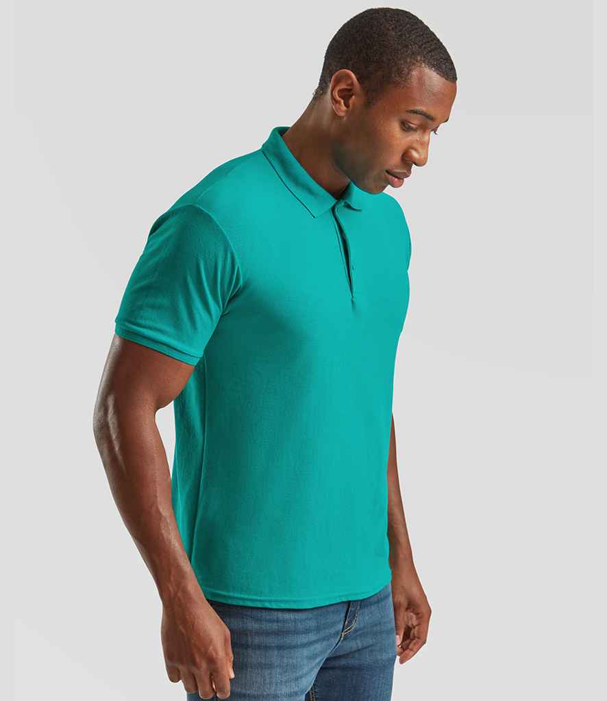 Fruit of the Loom Poly/Cotton Piqué Polo Shirt with Classic Fit and Durable Comfort