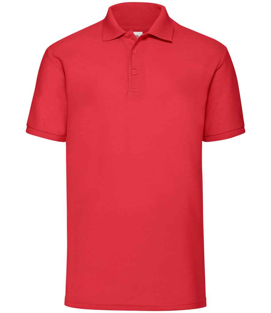 Fruit of the Loom Poly/Cotton Piqué Polo Shirt with Classic Fit and Durable Comfort