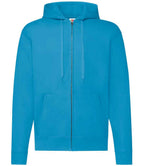 Fruit of the Loom Classic Zip Hooded Sweatshirt with Front Pockets and Adjustable Drawstring Hood